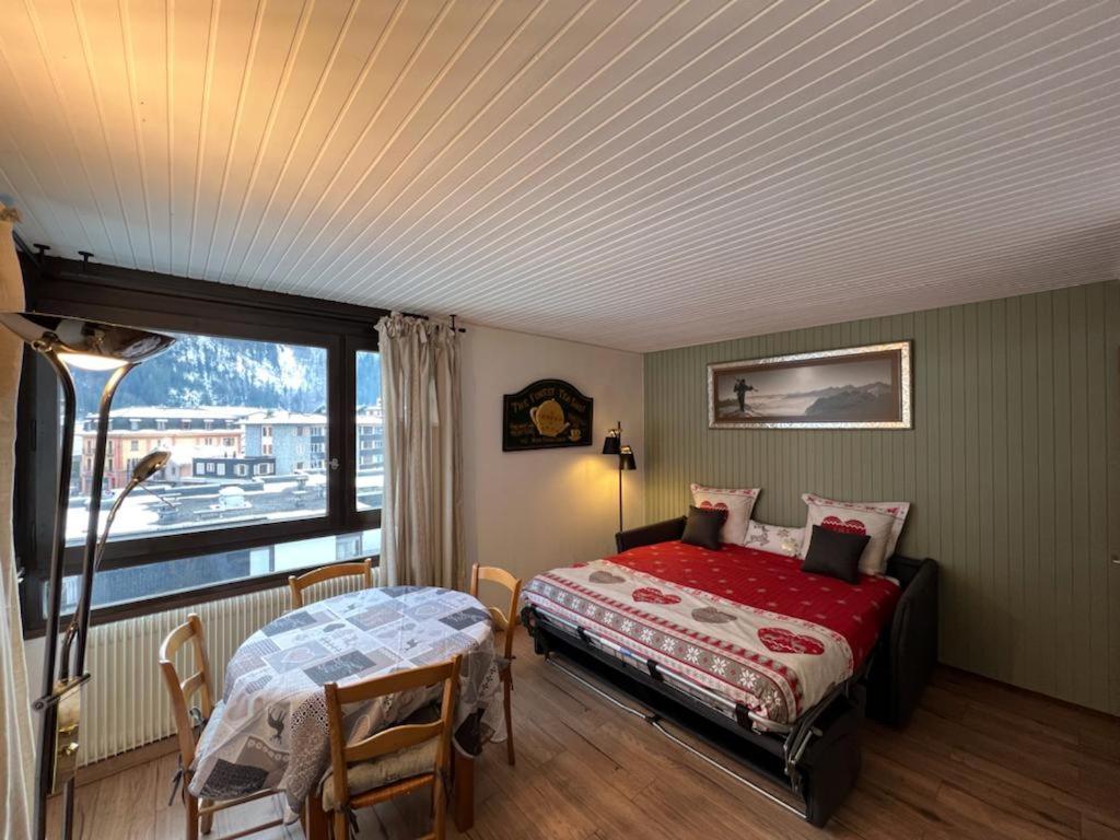 Studio Dent Du Caiman, Chamonix Hyper Centre, Parking, Vue Mont Blanc Ngoại thất bức ảnh
